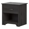 South Shore Nightstands>1-Drawer Nightstand - Fusion Gray Oak