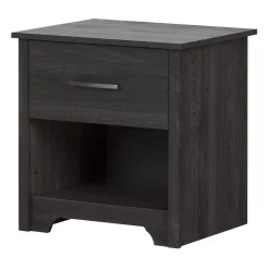 South Shore Nightstands>1-Drawer Nightstand - Fusion Gray Oak