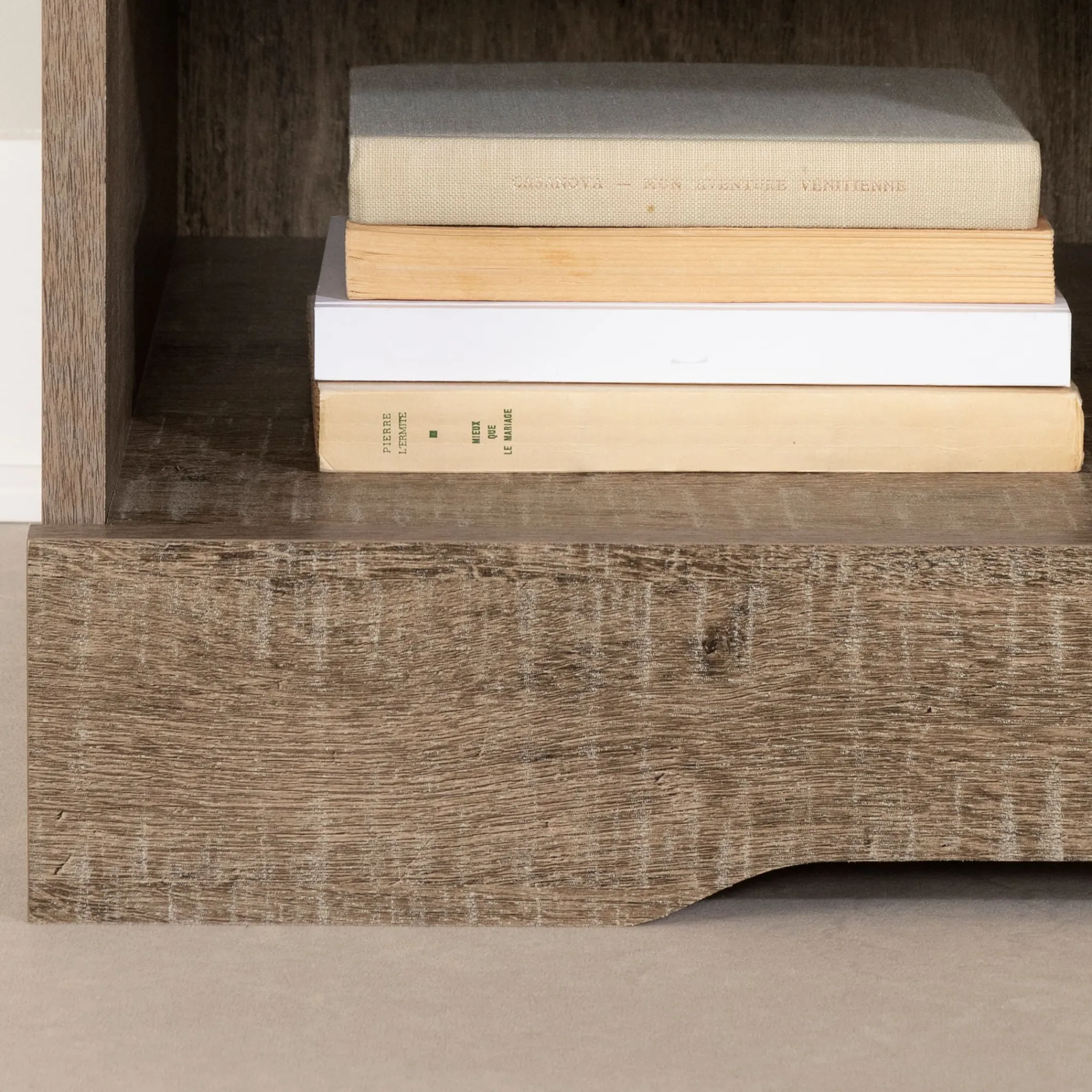 South Shore Nightstands>1-Drawer Nightstand - Holland Weathered Oak