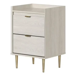 South Shore 2-Drawer Nightstand - Hype Winter Oak
