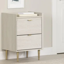 South Shore 2-Drawer Nightstand - Hype Winter Oak