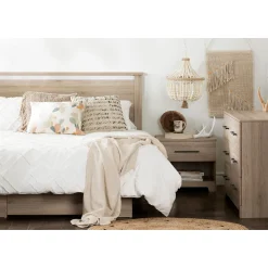South Shore 1-Drawer Nightstand - Primo Rustic Oak