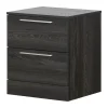 South Shore 2-Drawer Nightstand - Step One Essential Gray Oak