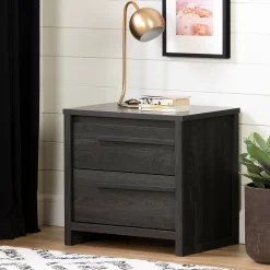 South Shore 2-Drawer Nightstand - Tao Gray Oak