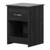 South Shore 1-Drawer Nightstand - Tassio Gray Oak