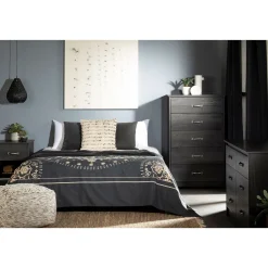 South Shore 1-Drawer Nightstand - Tassio Gray Oak