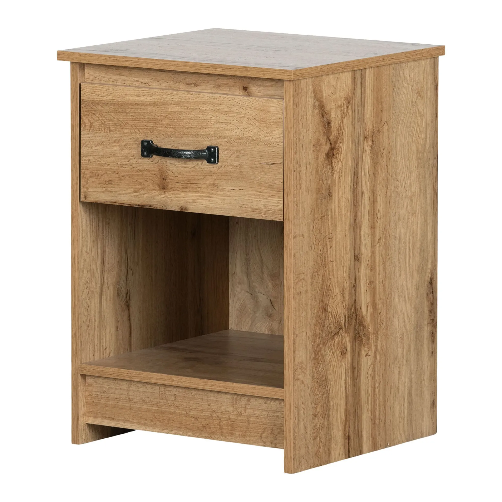 South Shore 1-Drawer Nightstand - Tassio Nordik Oak