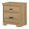 South Shore Nightstands>2-Drawer Nightstand - Versa Natural Ash
