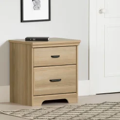 South Shore Nightstands>2-Drawer Nightstand - Versa Natural Ash