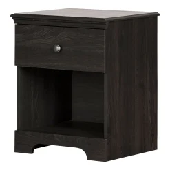 South Shore 1-Drawer Nightstand - Zach Gray Oak