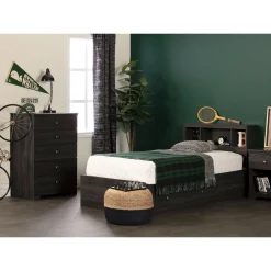 South Shore 1-Drawer Nightstand - Zach Gray Oak