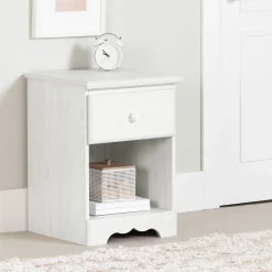 South Shore Nightstands>1-Drawer Nightstand Summer Breeze - White Pine