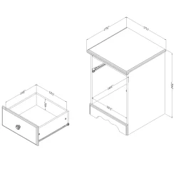 South Shore Nightstands><noscript><img width=