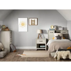 South Shore 3-Drawer Twin Bed - Ulysses Winter Oak