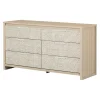 South Shore 6-Drawers Dresser - - Munich Soft Elm and White