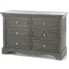 Pali Design Storage Furniture>Dresser 6-Drawers Ragusa Vintage White