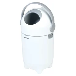 Nattou Diaper Pails>Dropy Diaper Pail - White Grey