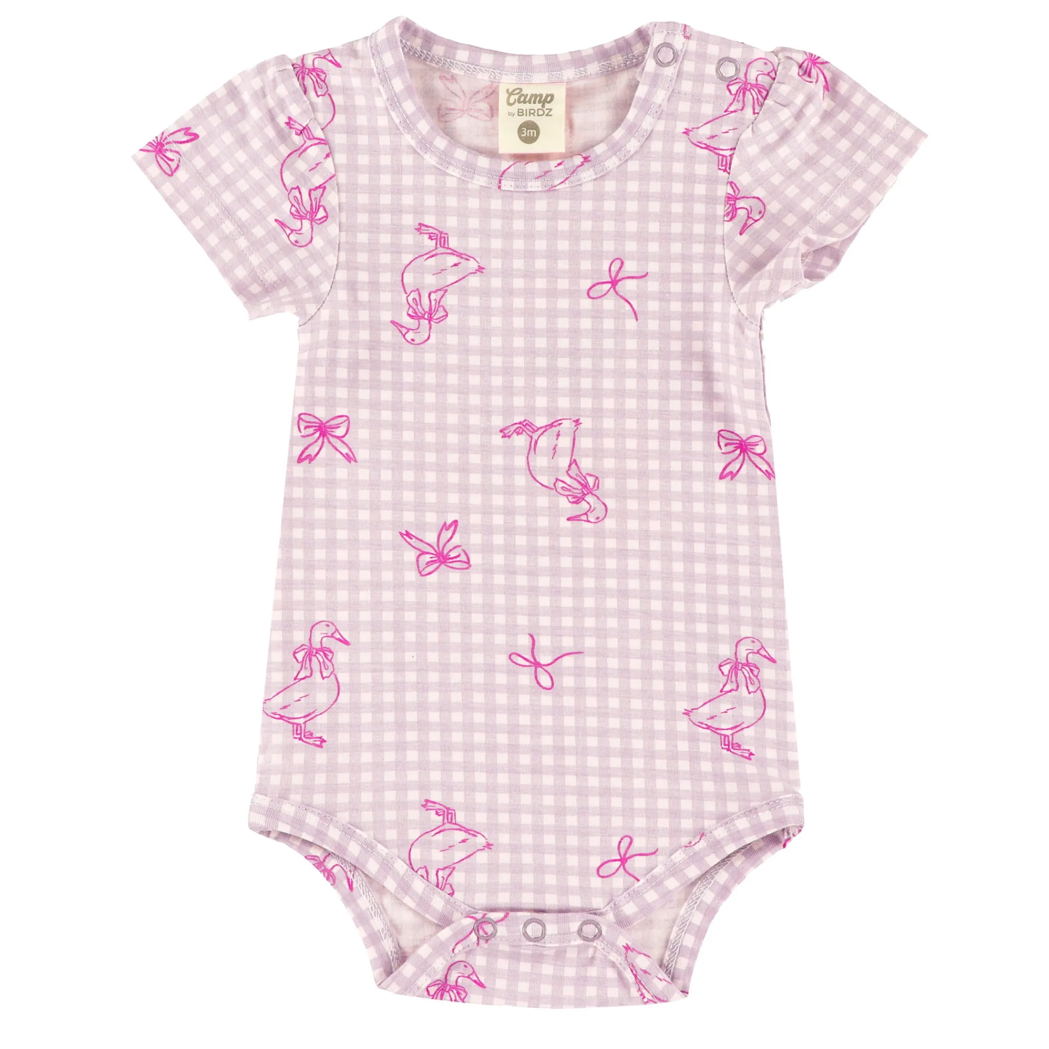 Camp by Birdz Duck Vichy Bodysuit 3-24m