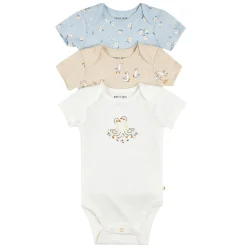 Petit Lem Bodysuits>Ducks 3 Pieces Bodysuit Set 0-12m