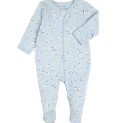 Petit Lem Ducks Flowers Pajamas 0-12m