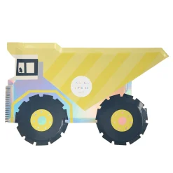 Meri Meri Party Supplies>Dumper Truck Plates (8)