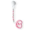 Bulle Teething Toys>Duo Silicone Teething Toy - Pretzel Pink