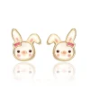 Girl Nation Teething Toys>Earrings - rabbit