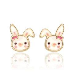 Girl Nation Teething Toys>Earrings - rabbit
