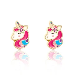 Girl Nation Teething Toys>Earrings - unicorn