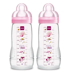 Mam Baby Easy Active Baby Bottle 4m+ 11oz - Pink