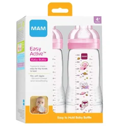 Mam Baby Easy Active Baby Bottle 4m+ 11oz - Pink
