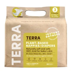 Terra Eco Diapers Size 3 Crawler - 13-24 lbs