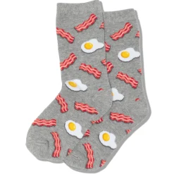 Kids/BOY Hotsox Eggs and Bacon Socks 4-12y