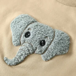 BOY Minymo Fleeces And Sweatshirts|Tops>Elephant Sweatshirt 6-24m