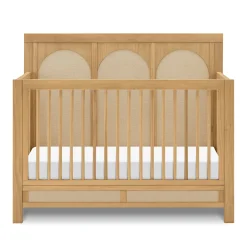 Namesake Eloise 4-in-1 Convertible Crib - Honey & Performance Sand Eco-Weave