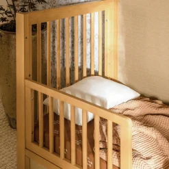 Namesake Eloise 4-in-1 Convertible Crib - Honey & Performance Sand Eco-Weave