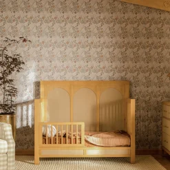 Namesake Eloise 4-in-1 Convertible Crib - Honey & Performance Sand Eco-Weave