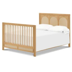 Namesake Eloise 4-in-1 Convertible Crib - Honey & Performance Sand Eco-Weave