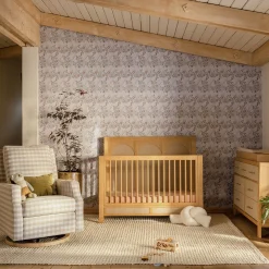 Namesake Eloise 4-in-1 Convertible Crib - Honey & Performance Sand Eco-Weave