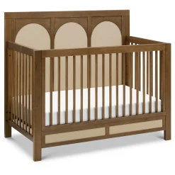 Namesake Cribs & Mattresses|Cribs & Mattresses>Eloise 4-in-1 Convertible Crib - Walnut & Performance Sand Eco-Weave