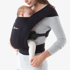 Ergobaby Embrace Cozy Newborn Carrier - Pure Black