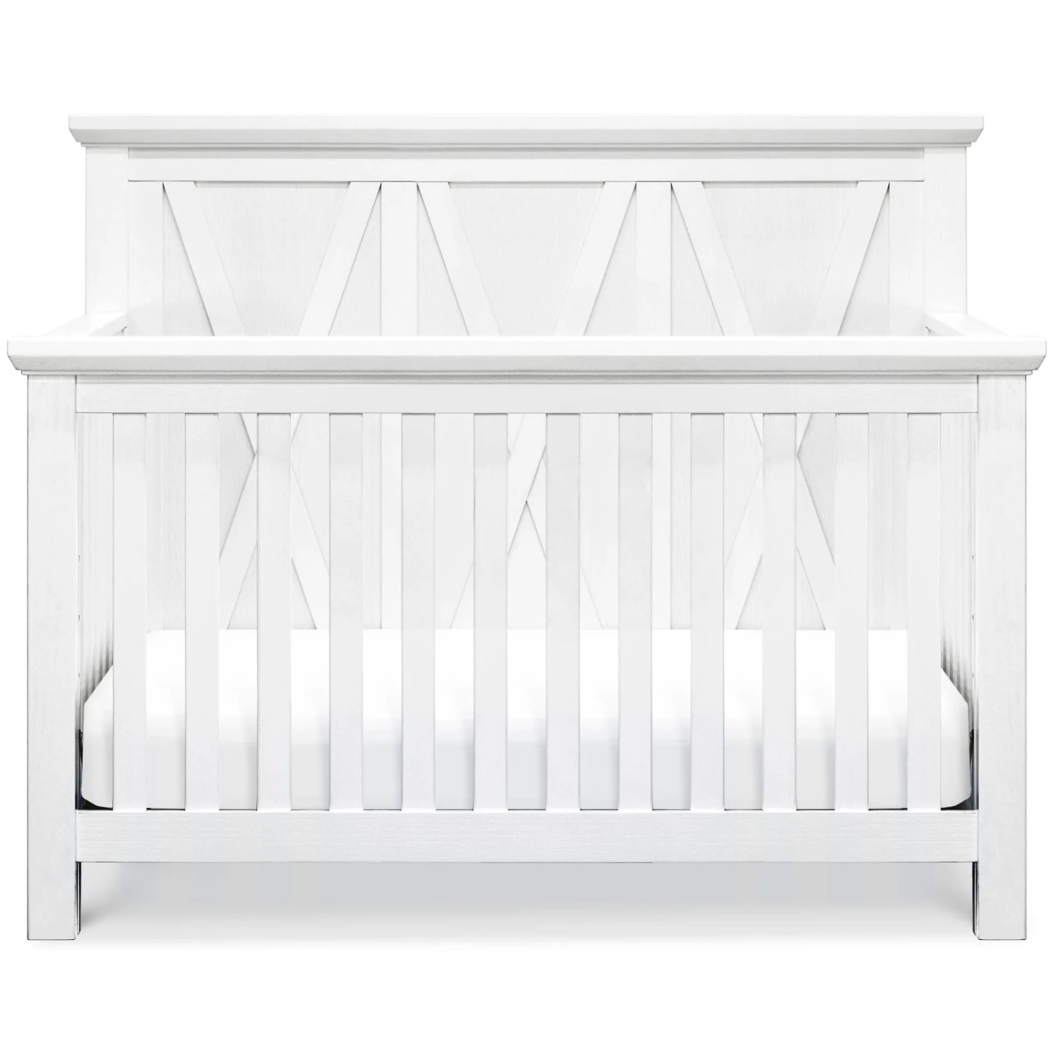 Million Dollar Baby Emory Farmhouse 4-in-1 Convertible Crib - Linen White
