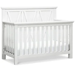 Million Dollar Baby Emory Farmhouse 4-in-1 Convertible Crib - Linen White
