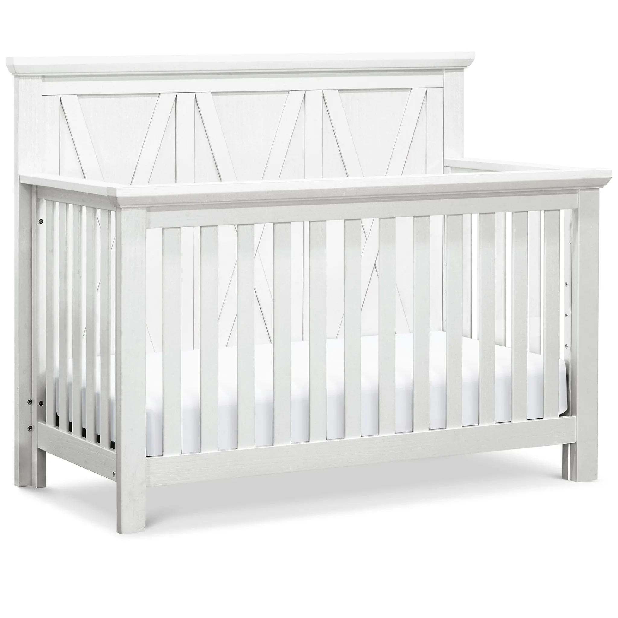 Million Dollar Baby Emory Farmhouse 4-in-1 Convertible Crib - Linen White