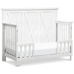 Million Dollar Baby Emory Farmhouse 4-in-1 Convertible Crib - Linen White