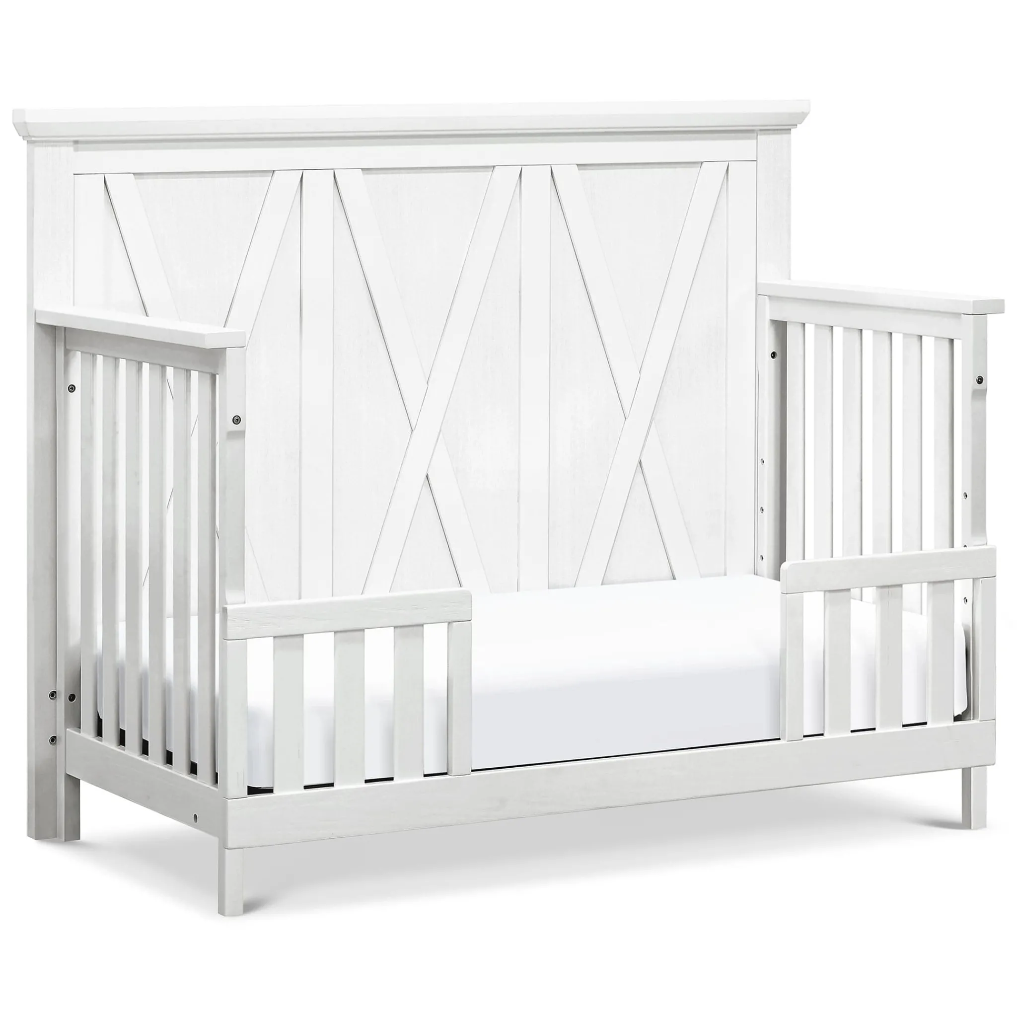 Million Dollar Baby Emory Farmhouse 4-in-1 Convertible Crib - Linen White