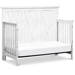Million Dollar Baby Emory Farmhouse 4-in-1 Convertible Crib - Linen White
