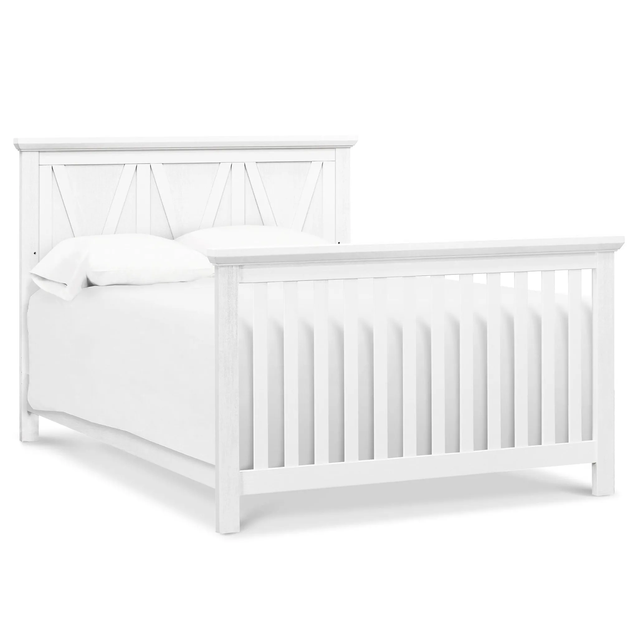 Million Dollar Baby Emory Farmhouse 4-in-1 Convertible Crib - Linen White