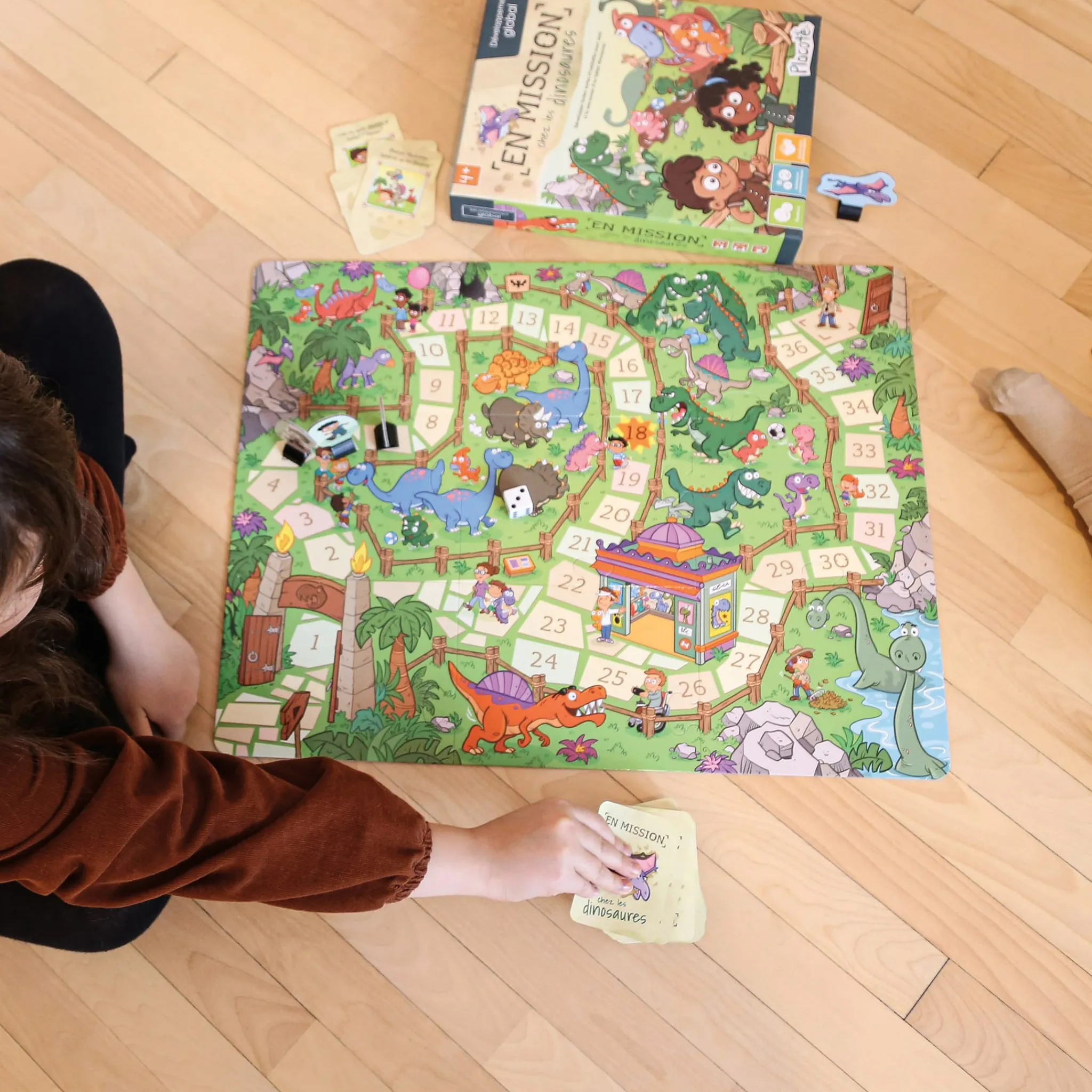 Kids Placote Board Games>En Mission Chez Les Dinosaures