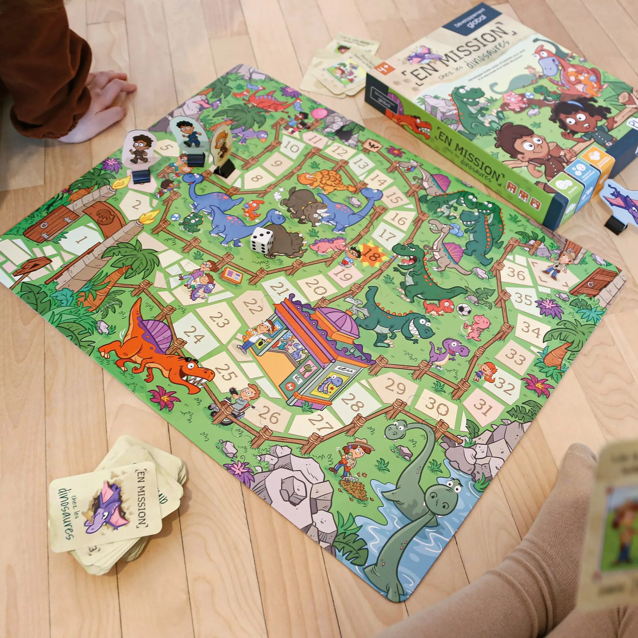 Kids Placote Board Games>En Mission Chez Les Dinosaures